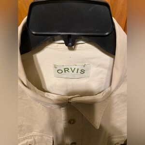 ORVIS Vintage 90’s Button Down Safari Field Shirt XXL khaki color